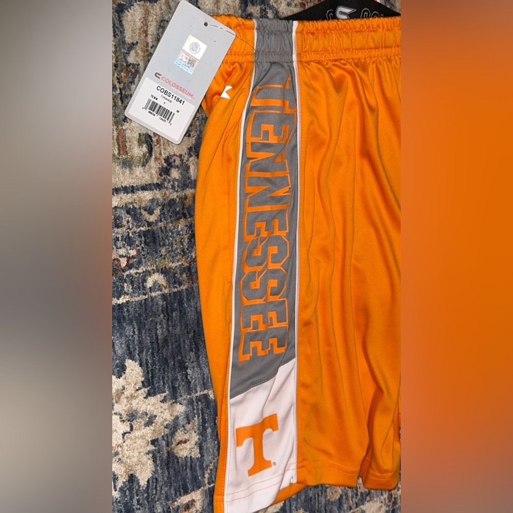 nwt colosseum Tennessee Vols orange white gray 7” polyester shorts w/pockets MED - Picture 7 of 8